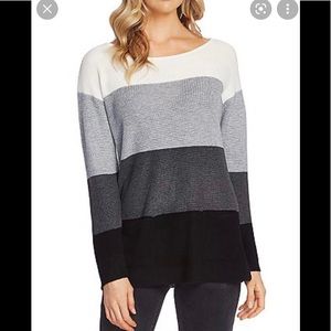 {Vince Camuto} striped waffle knit sweater